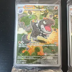 X2 Tyrunt (ENG) Pokemon Center Exclusive Stamped Mega Evolution Promo No 070 NM - Image 2