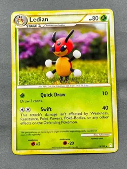 LP Ledian 25/123 Rare HeartGold & SoulSilver Pokemon Yuka Morii - Image 1