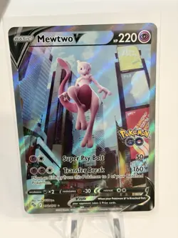 Mewtwo V (Alternate Full Art) 072/078 Pokemon GO Holo - Image 1