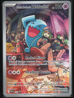 Pokemon TCG SV: Scarlet & Violet Promo: Team Rocket's Wobbuffet (203) BLACK STAR - Image 1