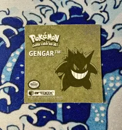 Vintage 1999 Pokemon Artbox Sticker Gengar R02 Gold Bordered Holo Series 1 RARE - Image 2