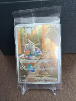 *SEALED* Mimikyu 075 Full Art Promo SV: Paldean Fates ETB Promo English NM #1 - Image 1
