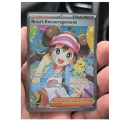 Pokemon Rosa's Encouragement Full Art Trainer-Supporter Rare POR 123/088 Holo - Image 1