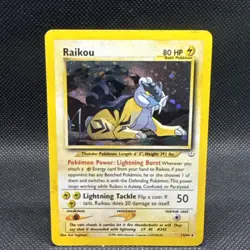 Raikou 13/64 Neo Revelation Holo MP Pokemon TCG Vintage - Image 1