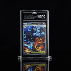 2025 Pokemon Phantasmal Flames Mega Charizard X Ex #125 SIR TAG 10 SCORE 976 - Image 1