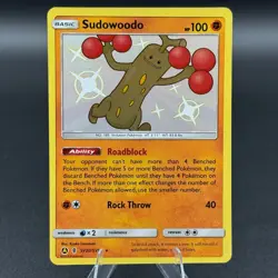 Sudowoodo SV20/SV94 Rare Shiny Hidden Fates Shiny Vault Pokemon NM - Image 1