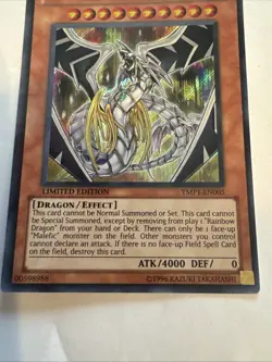 Malefic Rainbow Dragon YMP1-EN005 Secret Rare Yugioh VLP - Image 3