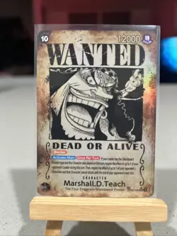 One Piece EMPERORS IN THE NEW WORLD Marshall D. Teach OP09-093 Wanted Poster NM - Image 1