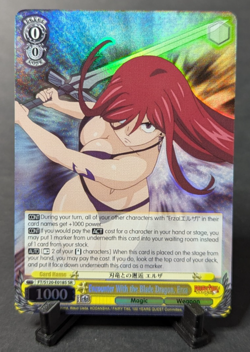 Weiss Schwarz Fairy Tail Erza S120-E018S SR – English – NM - Image 1