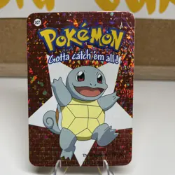 Pokemon 2000 Licensed Vending Machine Prism Holo Sticker - 007 Squirtle - Image 1