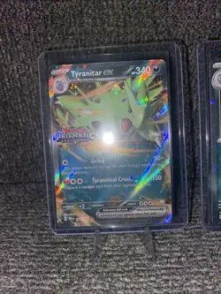 Pokemon Stamped Promos Prismatic Evolutions Lucario Tyranitar ex Premium - Image 2