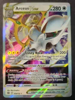Arceus VSTAR #123/172 SWSH09: Brilliant Stars Ultra Rare Pokemon Near Mint - Image 1