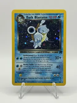 Pokemon TCG Dark Blastoise 3/82 Team Rocket Vintage Holo Rare 1999 WOTC LP - Image 1