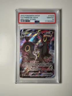 PSA 10 Umbreon VMAX Brilliant Stars TG23/TG30 Trainer Gallery Pokemon - Image 1