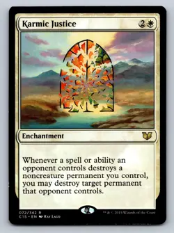Karmic Justice Commander 2015 72 R NM Magic: The Gathering - Image 1