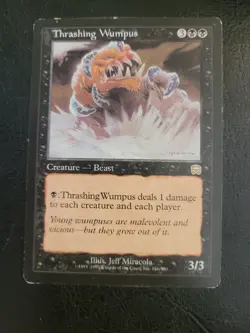 Thrashing Wumpus Mercadian Masques: #166 Magic: The Gathering MTG Black Beast MP - Image 1