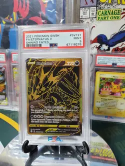 Pokemon TCG Eternatus V Shining Fates SV121/SV122 Holo Shiny Holo Rare - Image 1