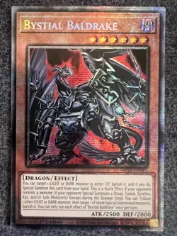 Yugioh Bystial Baldrake MP25-EN045 Starlight Rare 1st Edition NM - Image 1