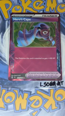 Hero's Cape 152/162 Ace Spec Temporal Forces Pokemon Tcg Nm-Mt - Image 2