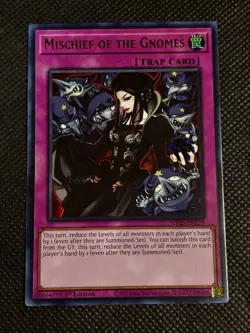 YuGiOh! - Mischief of the Gnomes MP25-EN279 Ultra Rare 1st Edition Near Mint - Image 1