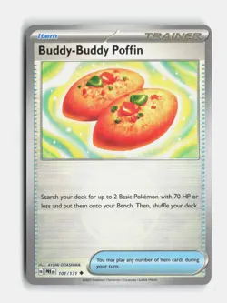 Buddy-Buddy Poffin (Poke Ball Pattern) 101/131 Holo Prismatic Evolutions NM - Image 1