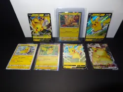 Lot de 7 Cartes Pokemon " Pikachu " PROMO - HOLO - V - VMAX - NM - JAPAN - Image 1