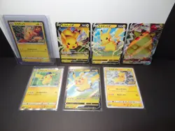 Lot de 7 Cartes Pokemon " Pikachu " PROMO - HOLO - V - VMAX - NM - JAPAN - Image 2