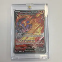 Pokemon Team Rocket's Moltres EX 229/182 Sv10 SIR Holo 220 HP 110 Attack - Image 1