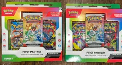 Lot 2 Pokemon First Partner Illustration Collection Series 1 Box Sealed-see Pic - Image 1