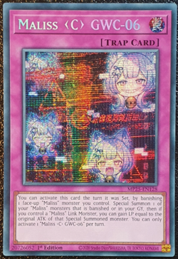 Yugioh - MP25-EN128 - Maliss C GWC-06 - Prismatic Secret Rare - NM/M - Image 1