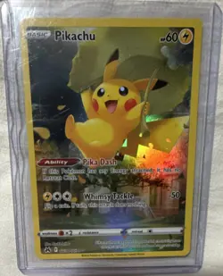 Pokemon Pikachu GG30/GG70 Crown Zenith Galarian Gallery Full Art Holo 60 HP - Image 1