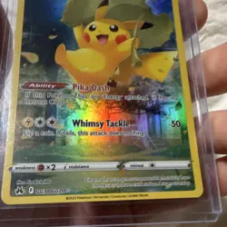 Pokemon Pikachu GG30/GG70 Crown Zenith Galarian Gallery Full Art Holo 60 HP - Image 4