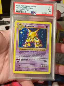 Pokemon Alakazam Base Set Shadowless PSA 3.5 POP 1 EXTREMELY RARE PSA GRADE - Image 3