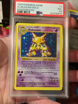 Pokemon Alakazam Base Set Shadowless PSA 3.5 POP 1 EXTREMELY RARE PSA GRADE - Image 5