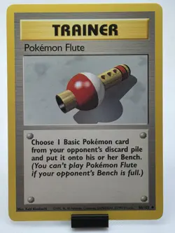 Pokemon TCG Pokemon Flute Base Set 86/102 Regular Unlimited Lp - Image 1