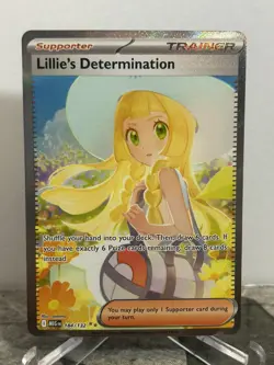 Lillie's Determination 184/132 Special Illustration Rare Holo Pokemon - Image 1