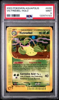 2003 POKEMON AQUAPOLIS #H30 VICTREEBEL-HOLO PSA 9 - Image 1