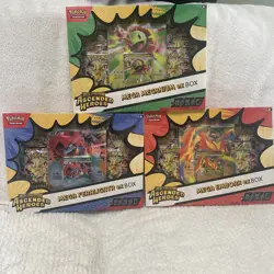 Pokemon TCG Ascended Heroes Mega Emboar/Feraligatr/Meganium EX Box Set - Image 1