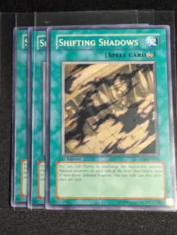 Yugioh - 3x Shifting Shadows TLM-EN047 1st Edition Common NM - Image 1