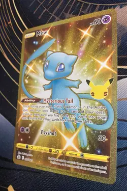 Mew (Secret) 025/025 2021 Pokemon Celebrations Holo Full Art - LP Lightly Played - Image 5