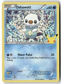 Oshawott 021/025 Promo McDonald's 25th Anniversary Promos NM - Image 1