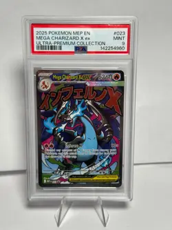 Pokemon MEP Mega Charizard X Ex 023 Black Star MEP - PSA 9 MINT - Image 1