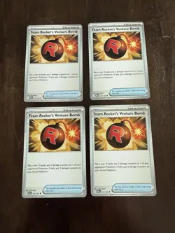 4x Team Rocket's Venture Bomb 179/182 x4 - Destined Rivals - Pokemon - Playset - Image 1