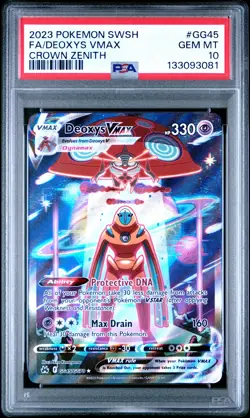 2023 Pokemon Sword & Shield Crown Zenith GG45 Deoxys VMAX PSA 10 133093081 - Image 1