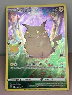 Pokemon - Sword & Shield Celebrations (25th) - Pikachu 5/25 NM - Image 1
