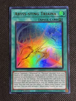 YuGiOh! - Abyss-String Triaina MP25-EN253 Ultra Rare 1st Edition Near Mint - Image 1
