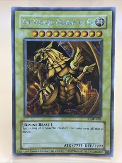 Vintage Yu-Gi-Oh Winged Dragon of Ra - Prismatic Secret Rare - DOD-001 - Image 1