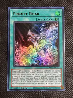 YuGiOh! - Primite Roar MP25-EN252 Ultra Rare 1st Edition Near Mint - Image 1