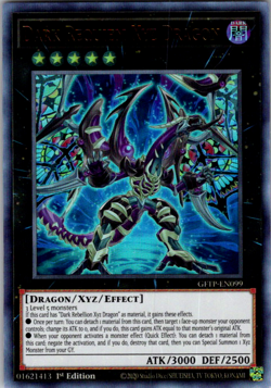 Dark Requiem XYZ Dragon - GFTP-EN099 - Ultra Rare 1st Ed Yugioh - LP - Image 1