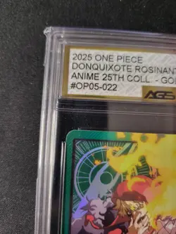 Donquixote Rosinante (SPR) OP05-022 AGS 10 GEM MINT One Piece TCG EB02 Leader - Image 3